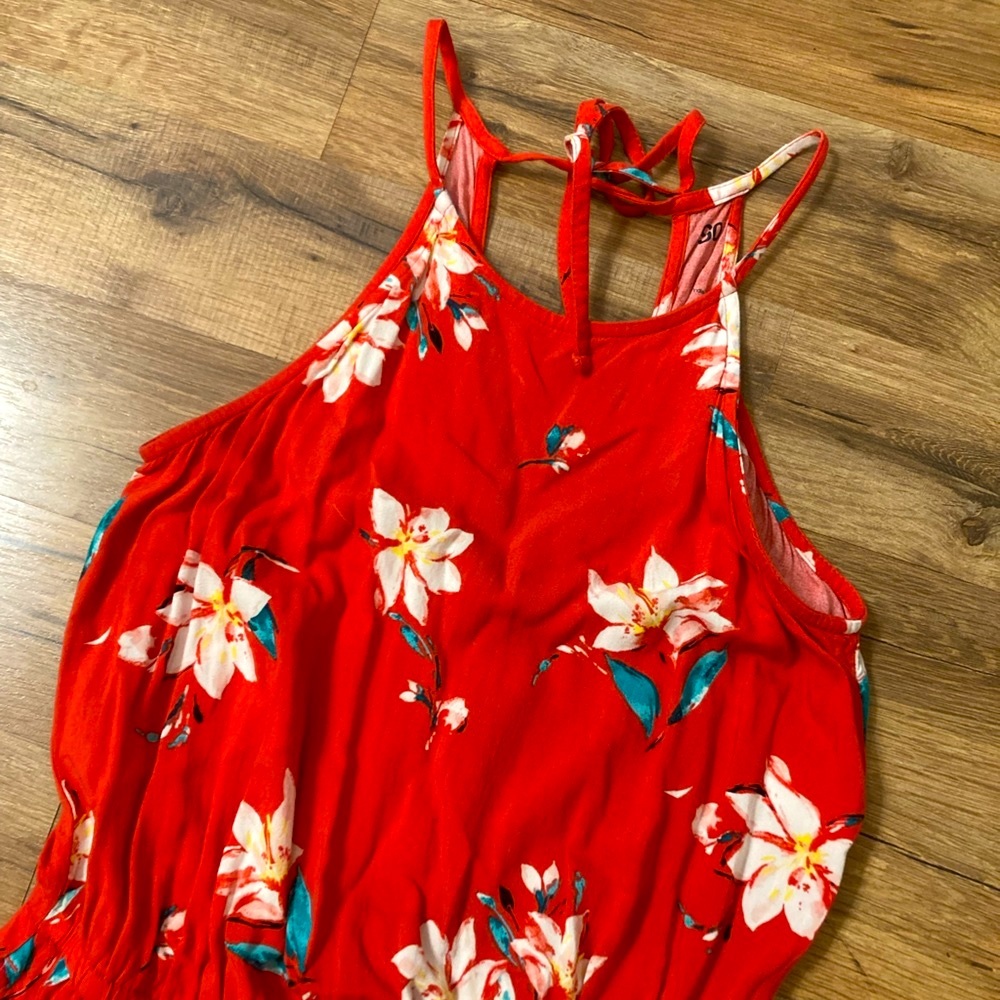 So | Women’s Floral High Neck Romper - Picture 3 of 10